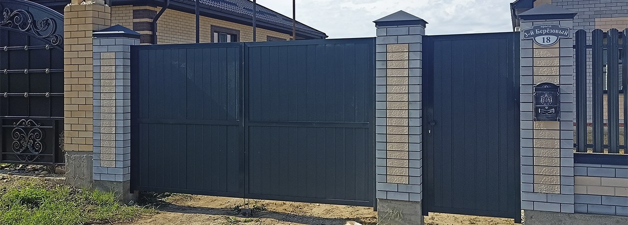 Въездные ворота в Павловской под ключ